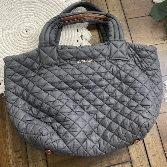 MZ Wallace Small Metro Tote Dark Gray - Picture 1 of 4
